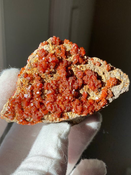 Vanadinite Crystal Specimen 3” , Morocco