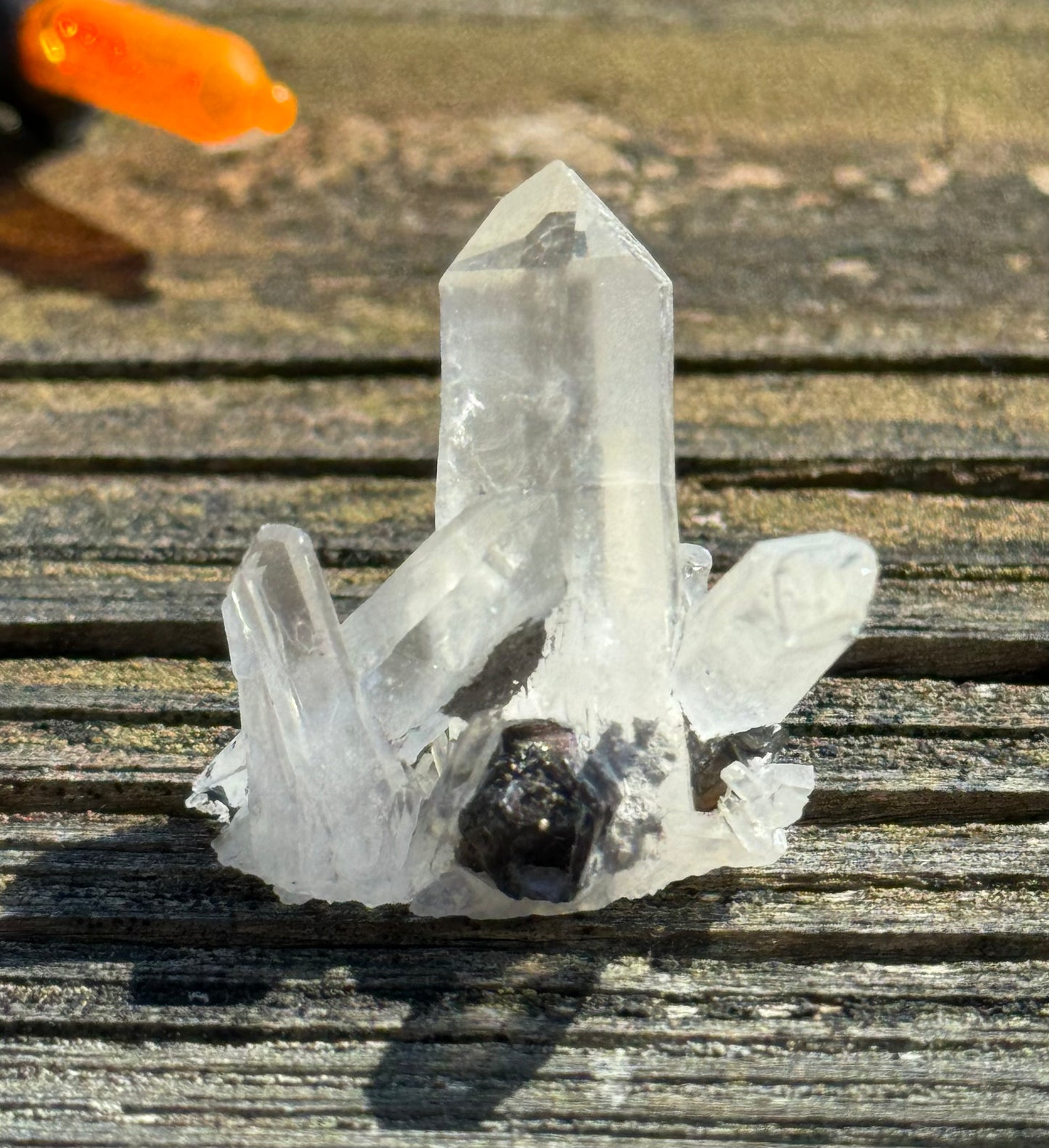 Quartz with Pyrite, Indonesia