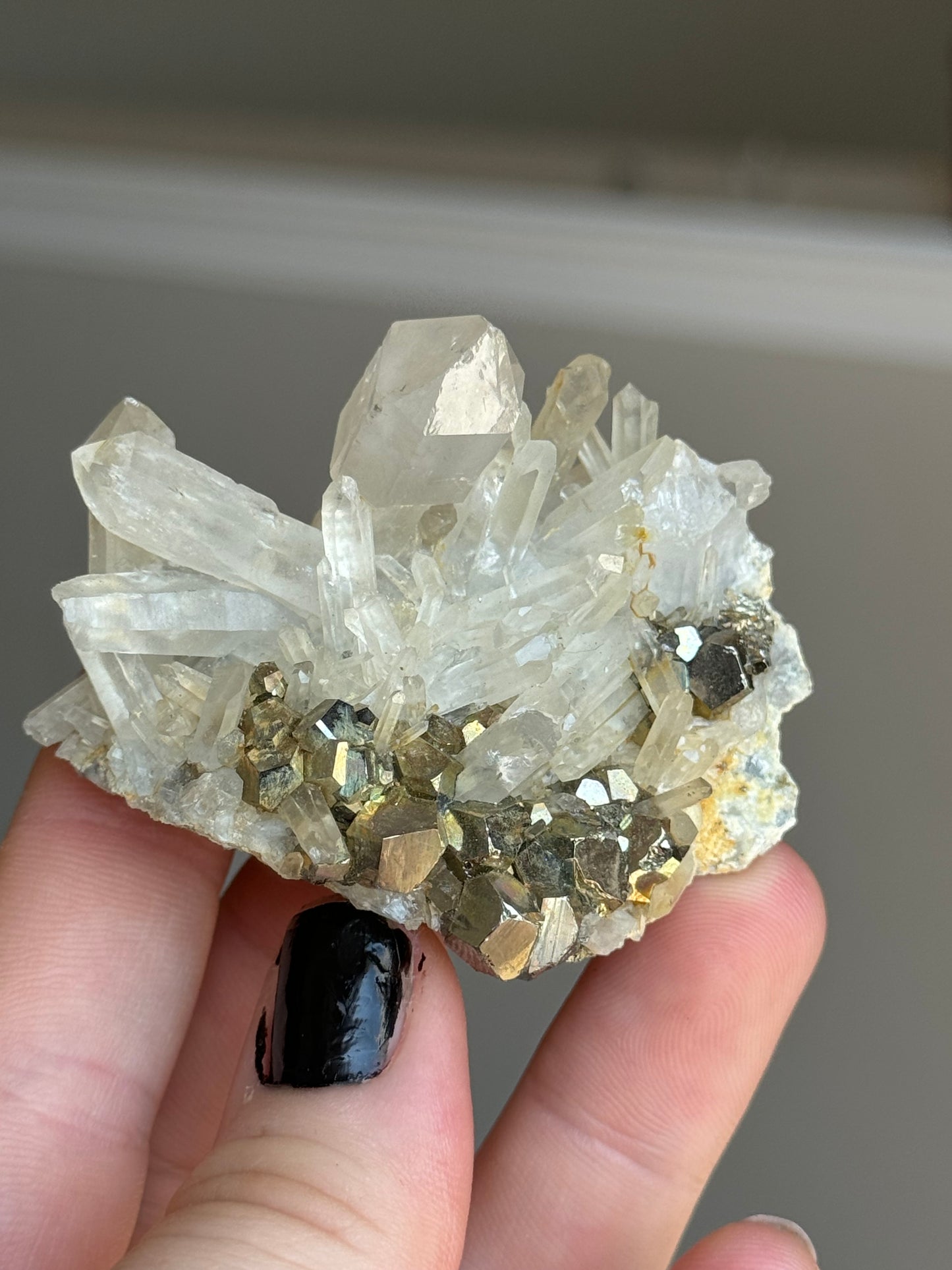 Quartz with Pyrite,Indonesia