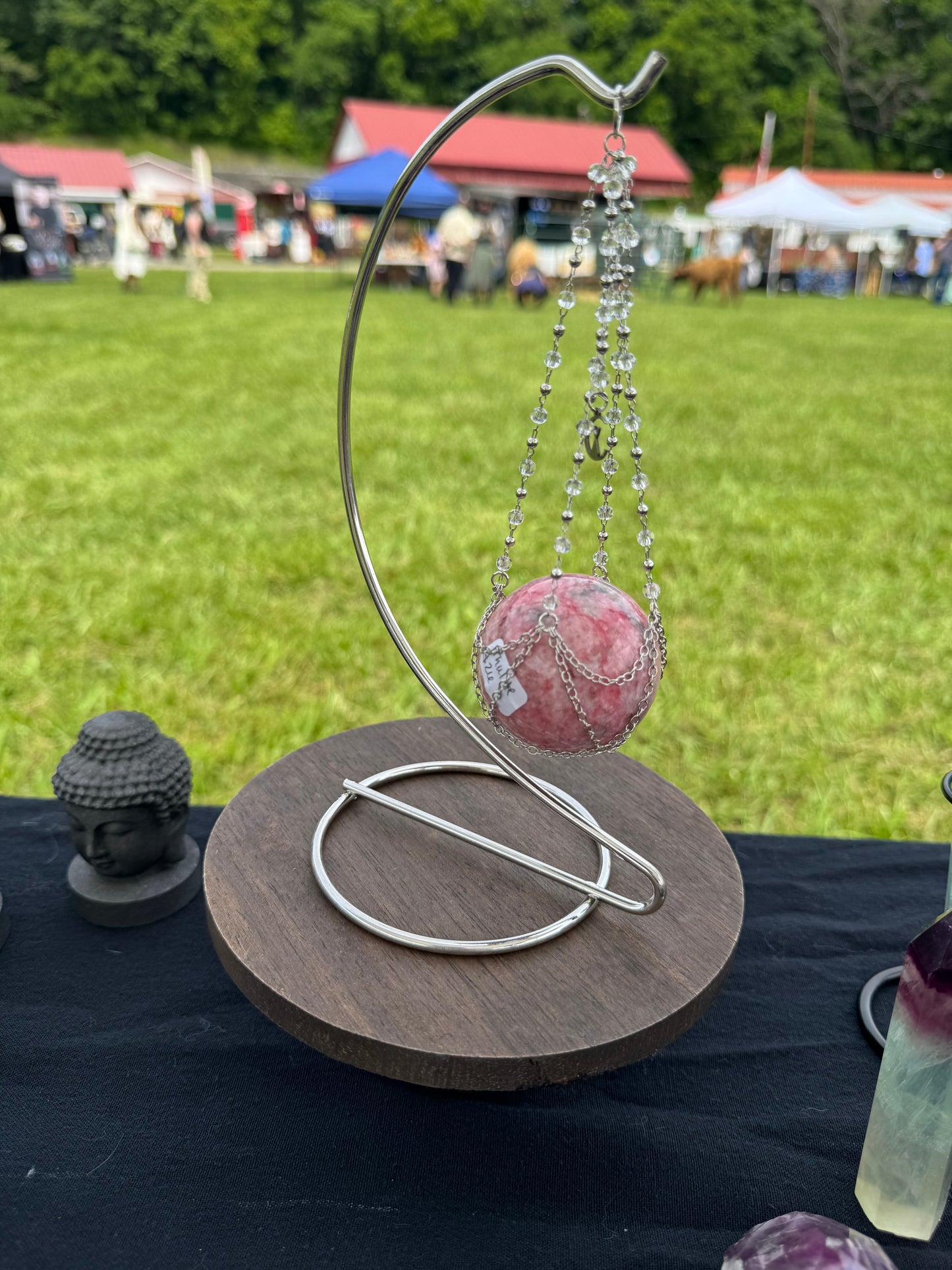 Silver Sphere Holder