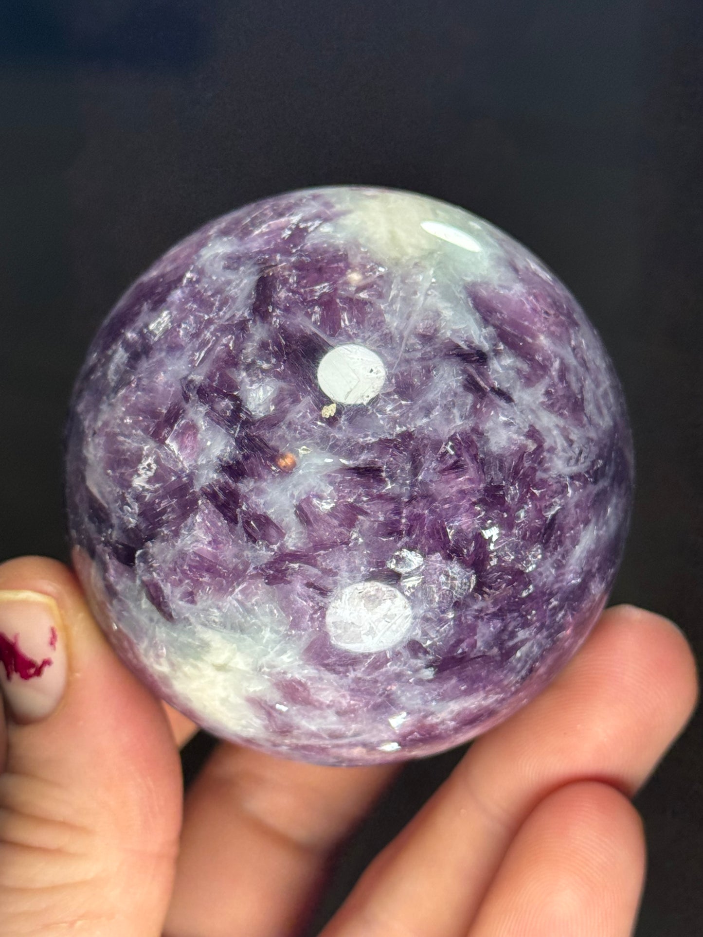 Lepidolite Sphere