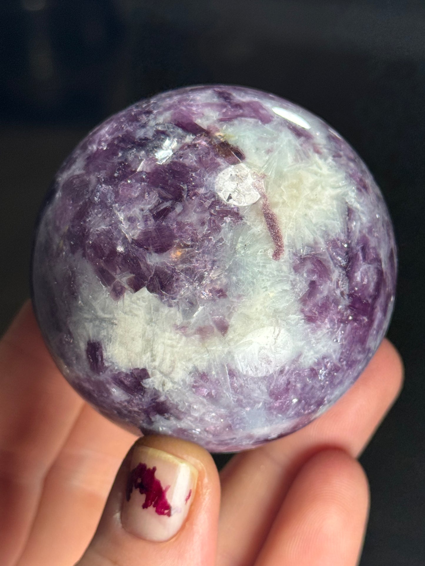 Lepidolite Sphere