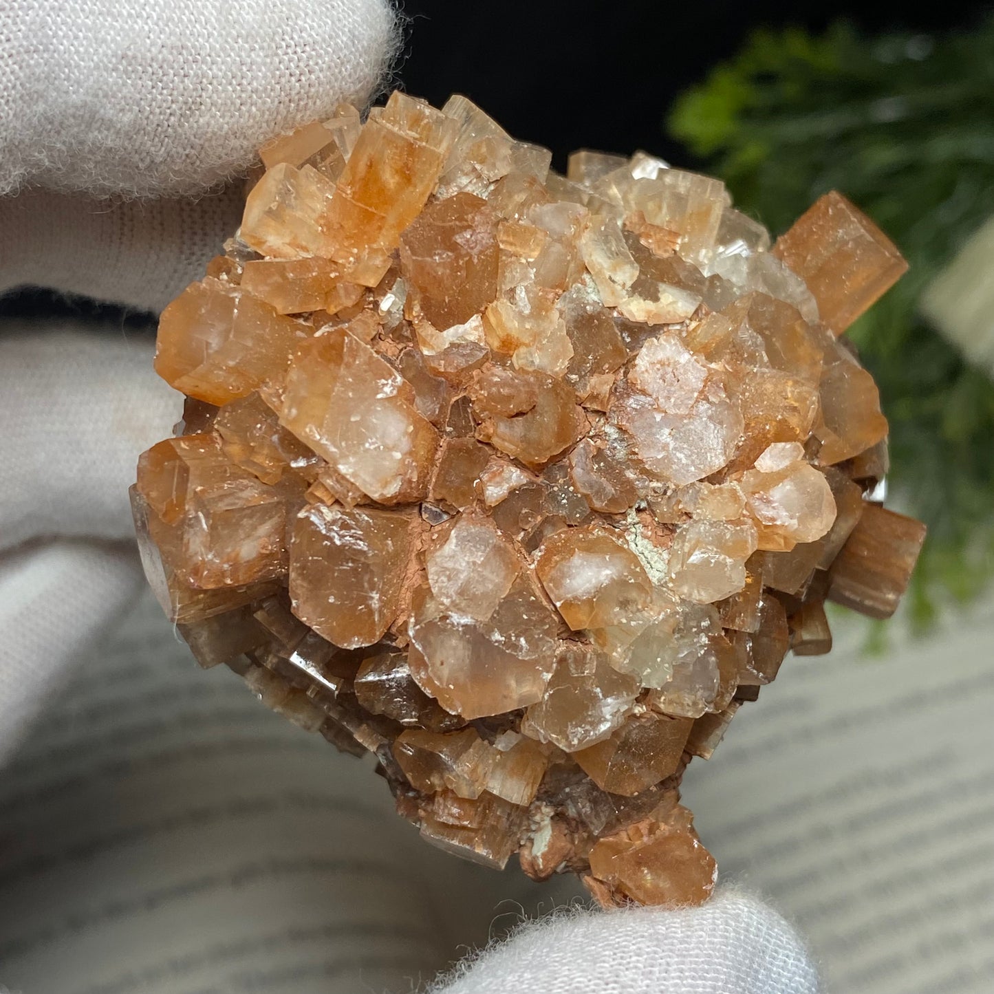 Aragonite Crystal Cluster Specimen, Morocco 2”x2”