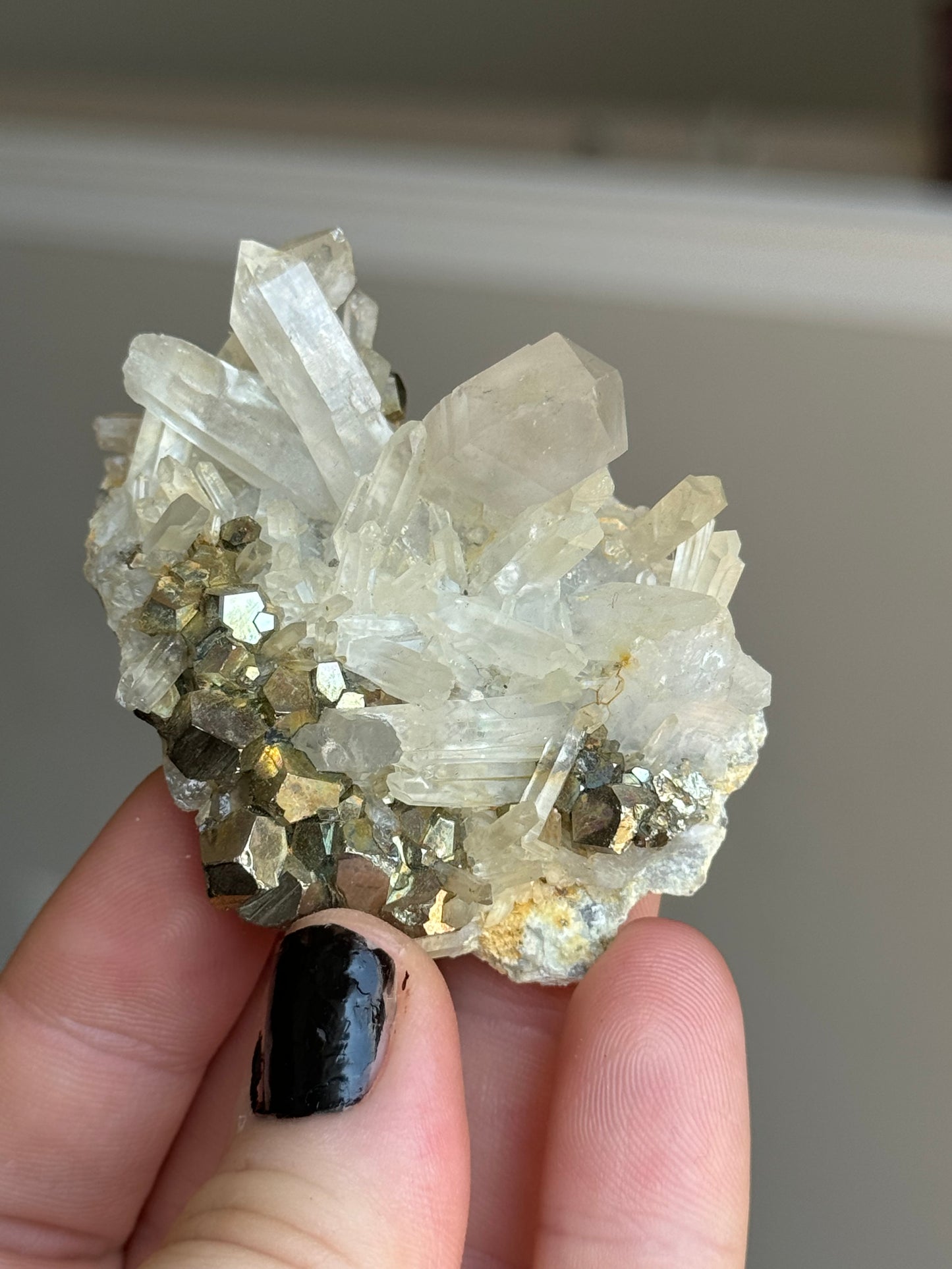 Quartz with Pyrite,Indonesia