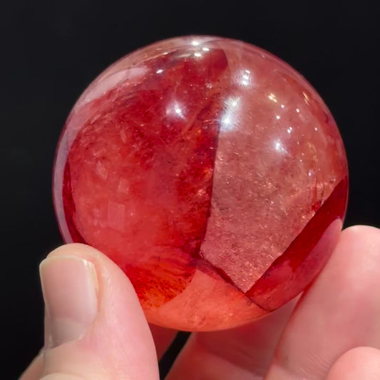 Red Fire Quartz Sphere